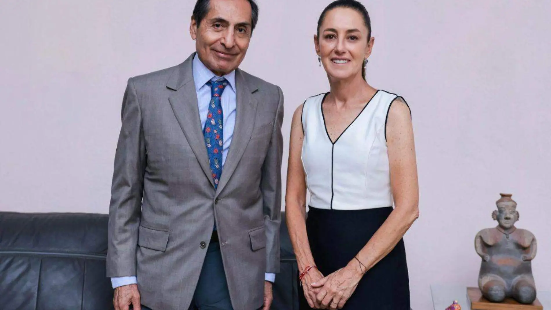 Claudia Sheinbaum y Rogelio Ramírez